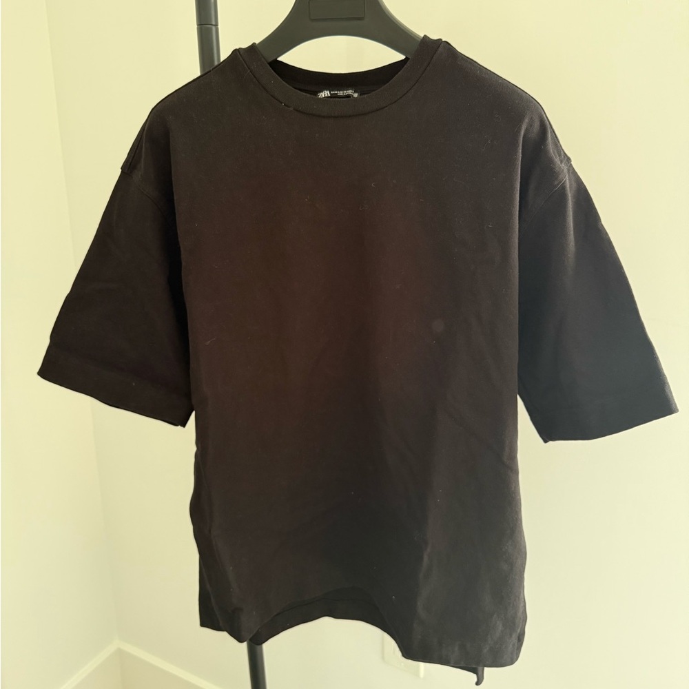 Zara Oversized Black T Shirt